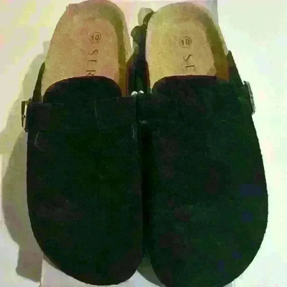 Serra Ladies Genuine Suede Clogs. New with tags and box. - Picture 2 of 5